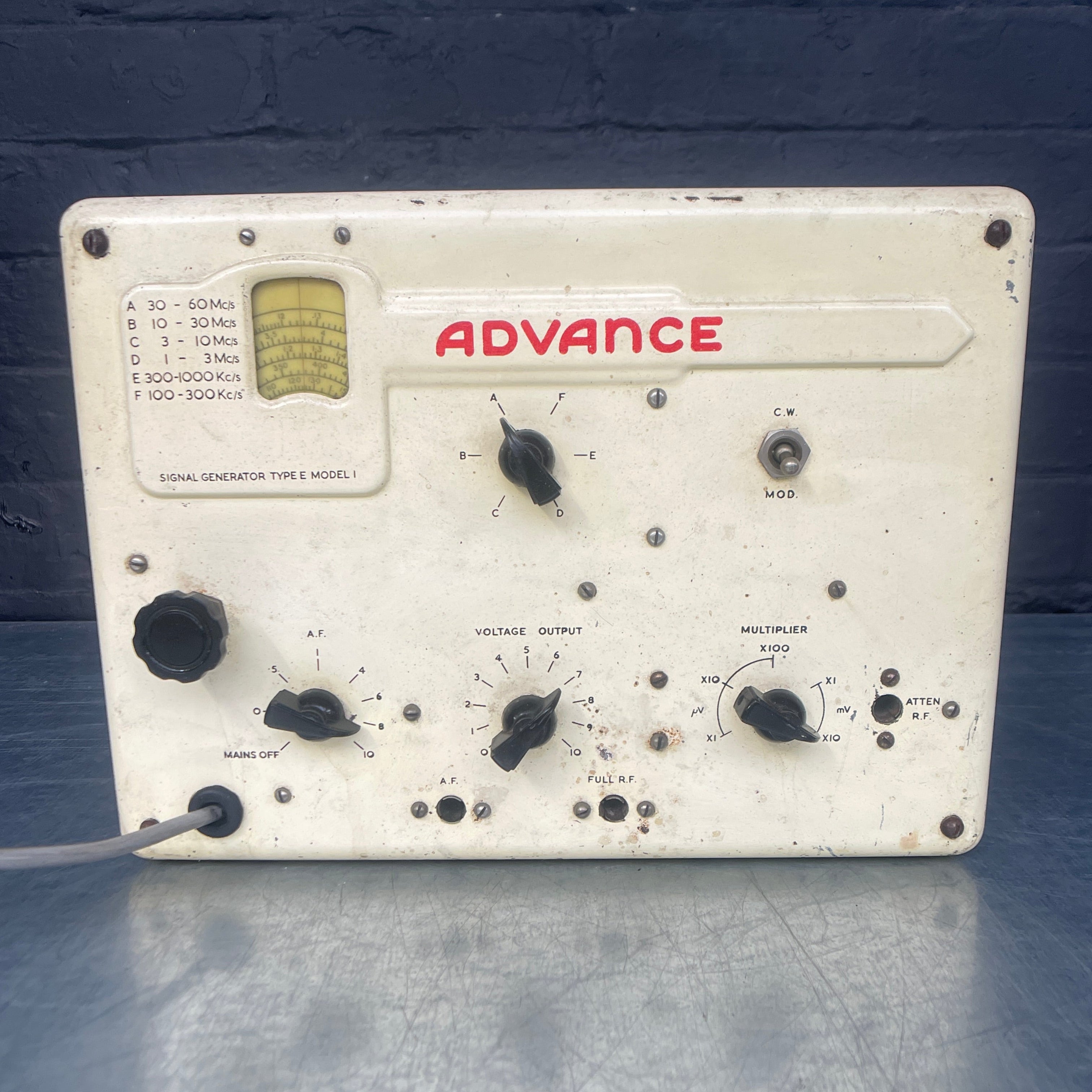 electrical signal generator scientific 1950s Industrial powerhouse props prop rental hire vintage movie film set dec 1960s 