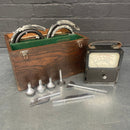electrical volt meter equipment scientific Industrial powerhouse props prop rental hire vintage movie film set dec with box