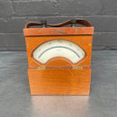 electrical volt meter equipment scientific Industrial powerhouse props prop rental hire vintage movie film set dec wood wooden