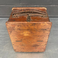 electrical volt meter equipment scientific wooden box Industrial powerhouse props prop rental hire vintage movie film set dec 1