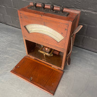 electrical volt meter scientific wooden Industrial powerhouse props prop rental hire vintage movie film set dec 1