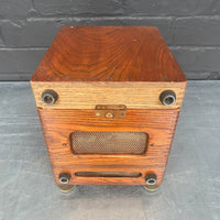 electrical volt meter scientific wooden box Industrial powerhouse props prop rental hire vintage movie film set dec 2