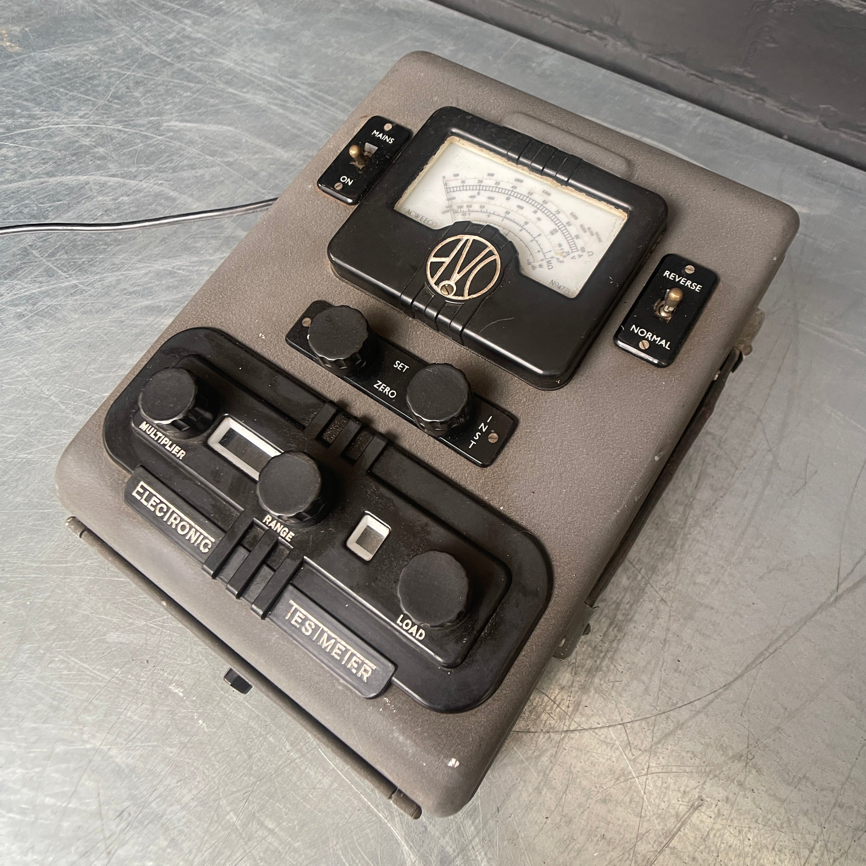 electronic test meter electrical Industrial powerhouse props prop rental hire vintage movie film set dec 1