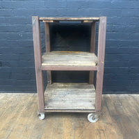 engineers trolley cart green Industrial powerhouse props prop rental hire vintage movie film set dec rusty