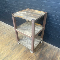 engineers trolley cart green Industrial powerhouse props prop rental hire vintage movie film set dec rusty 1
