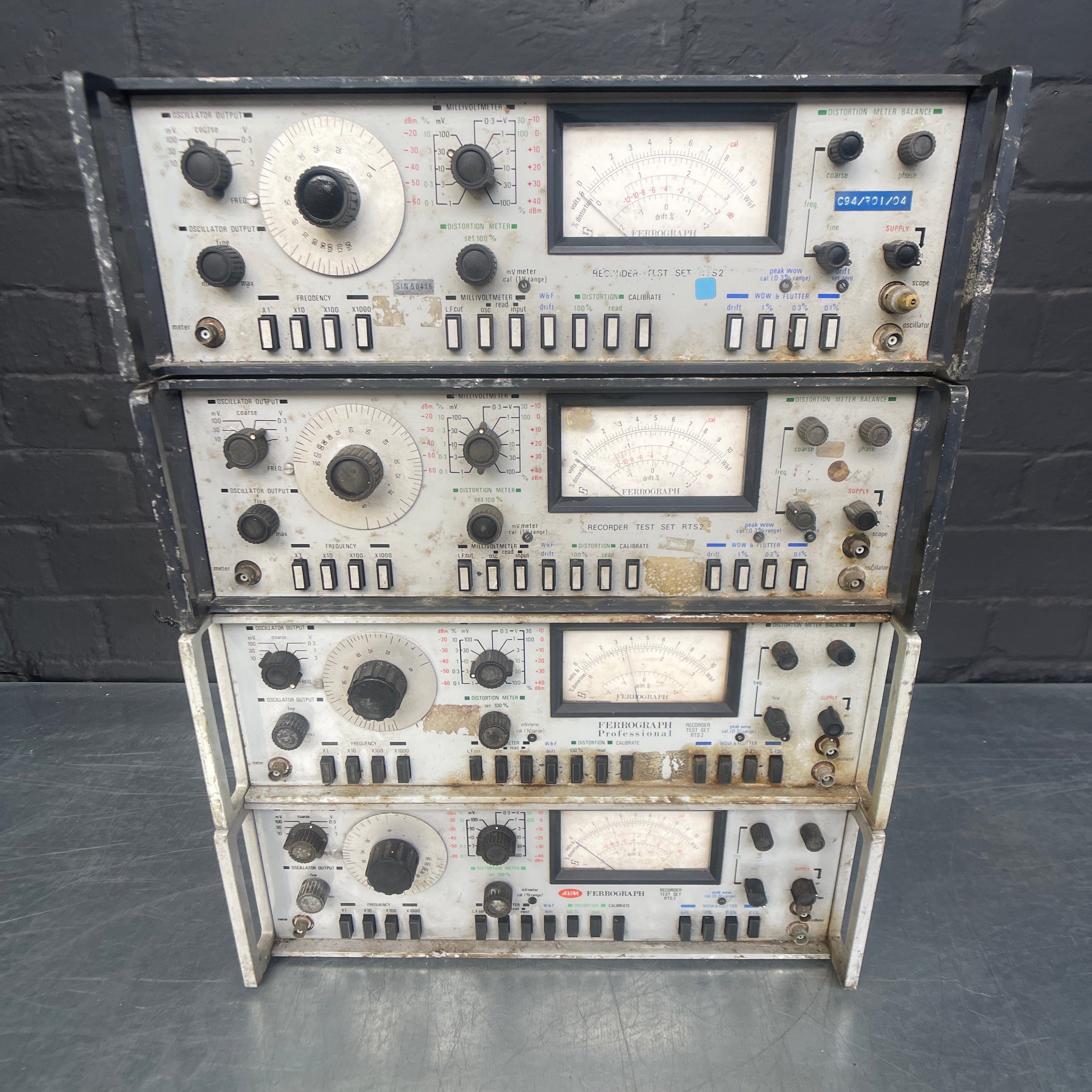 ferrograph recorder test set electrical Industrial powerhouse props prop rental hire vintage movie film set dec 1