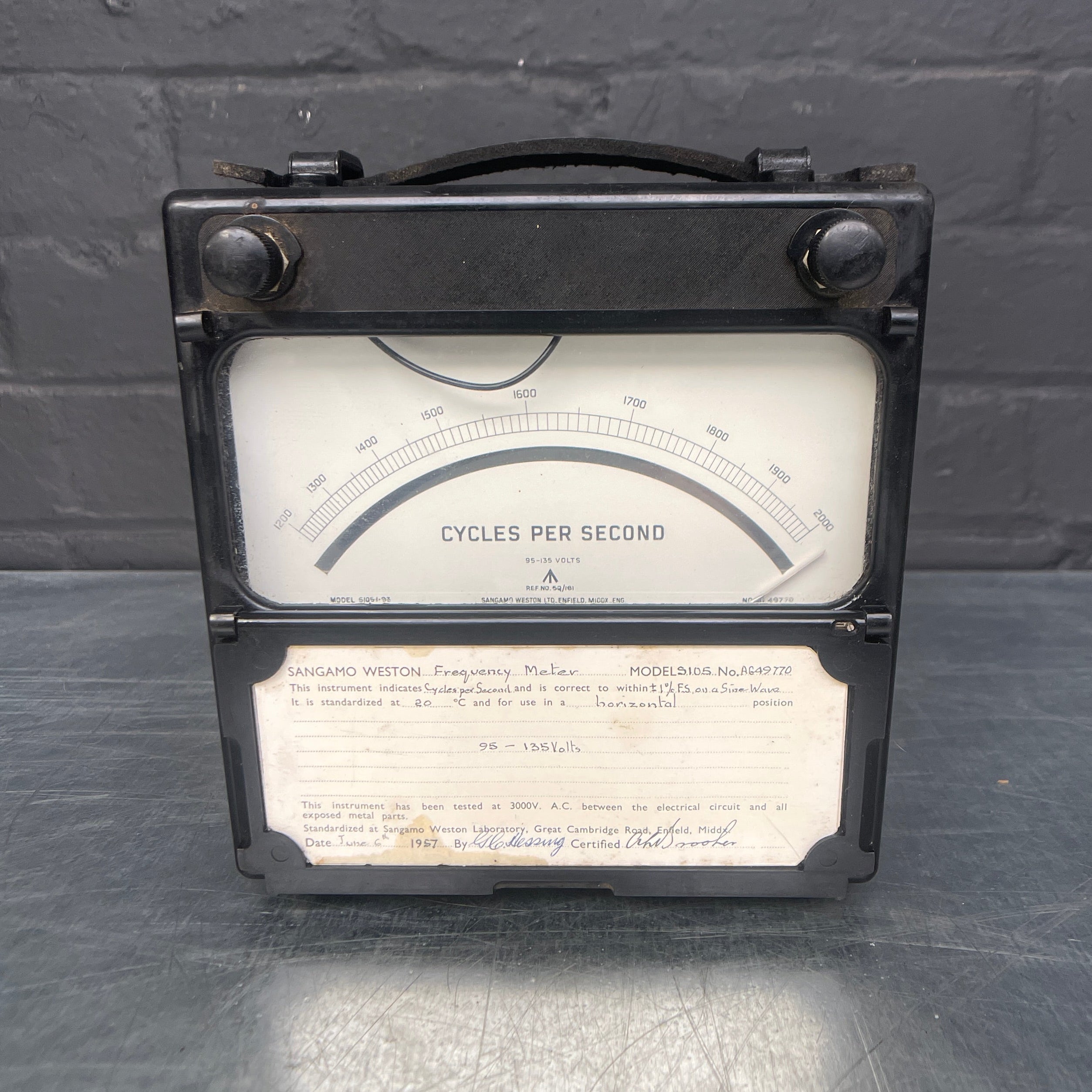 frequency meter tester electrical Industrial powerhouse props prop rental hire vintage movie film set dec