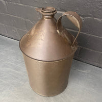  handle grey jug tin oil can steel metal Industrial powerhouse props prop rental hire vintage movie film set dec 1