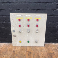 industrial powerhouse props prop rental hire vintage movie film set dec switchgear panel electrical buttons control 21