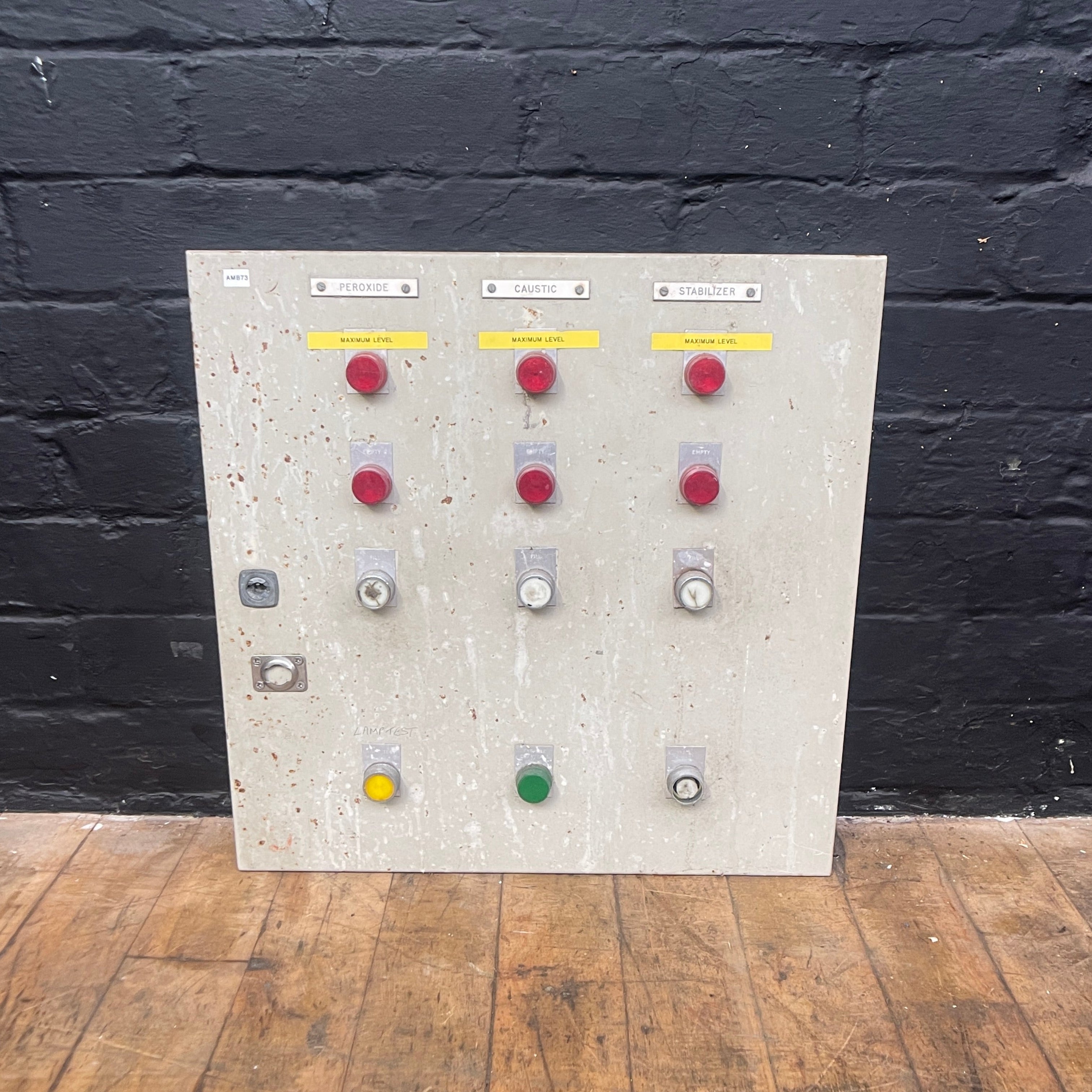 industrial powerhouse props prop rental hire vintage movie film set dec switchgear panel electrical buttons control 21