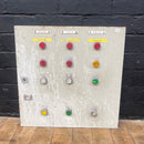 industrial powerhouse props prop rental hire vintage movie film set dec switchgear panel electrical buttons control 23
