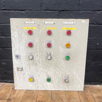 industrial powerhouse props prop rental hire vintage movie film set dec switchgear panel electrical buttons control 23