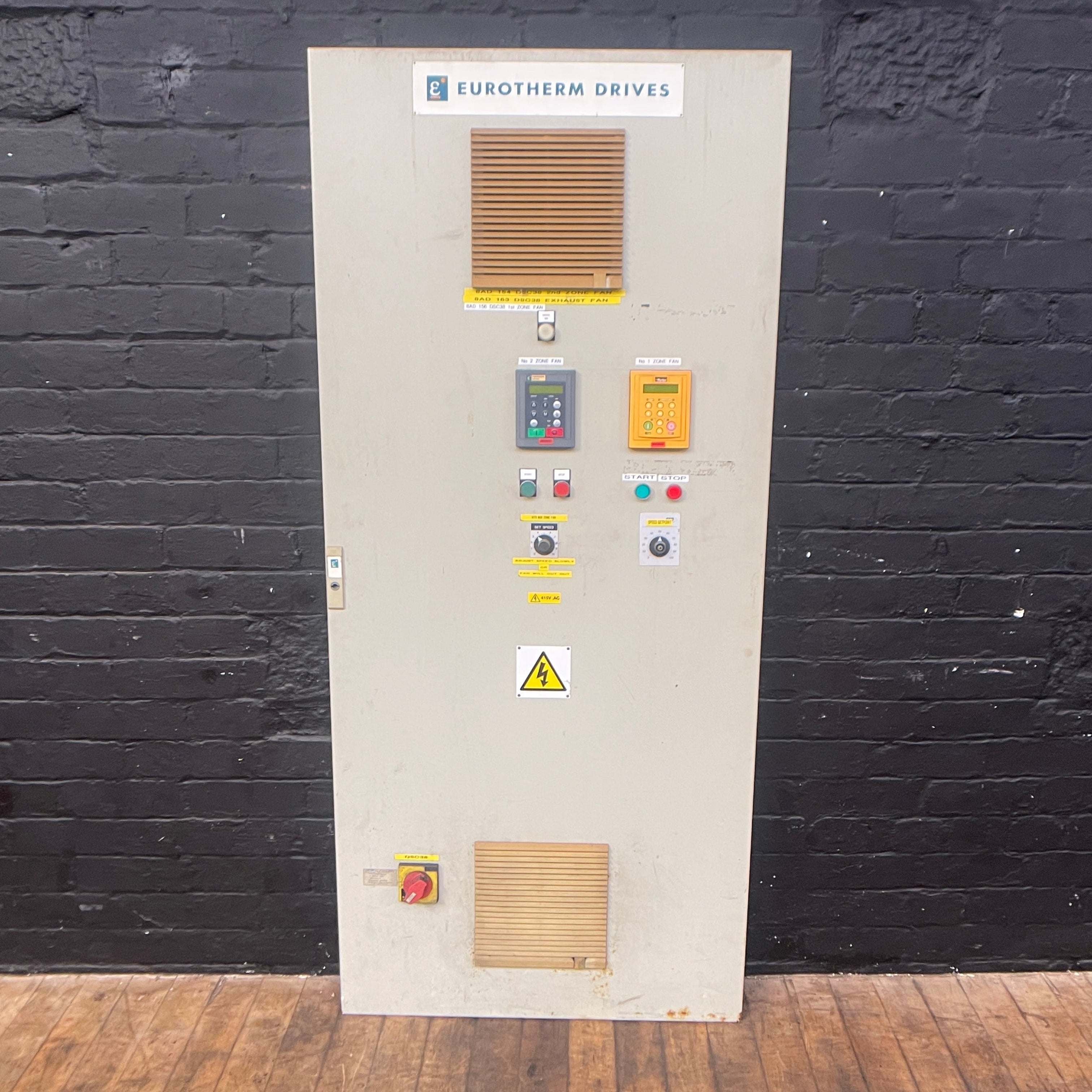 industrial powerhouse props prop rental hire vintage movie film set dec switchgear panel electrical buttons control 41