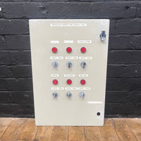 industrial powerhouse props prop rental hire vintage movie film set dec switchgear panel electrical buttons control 5