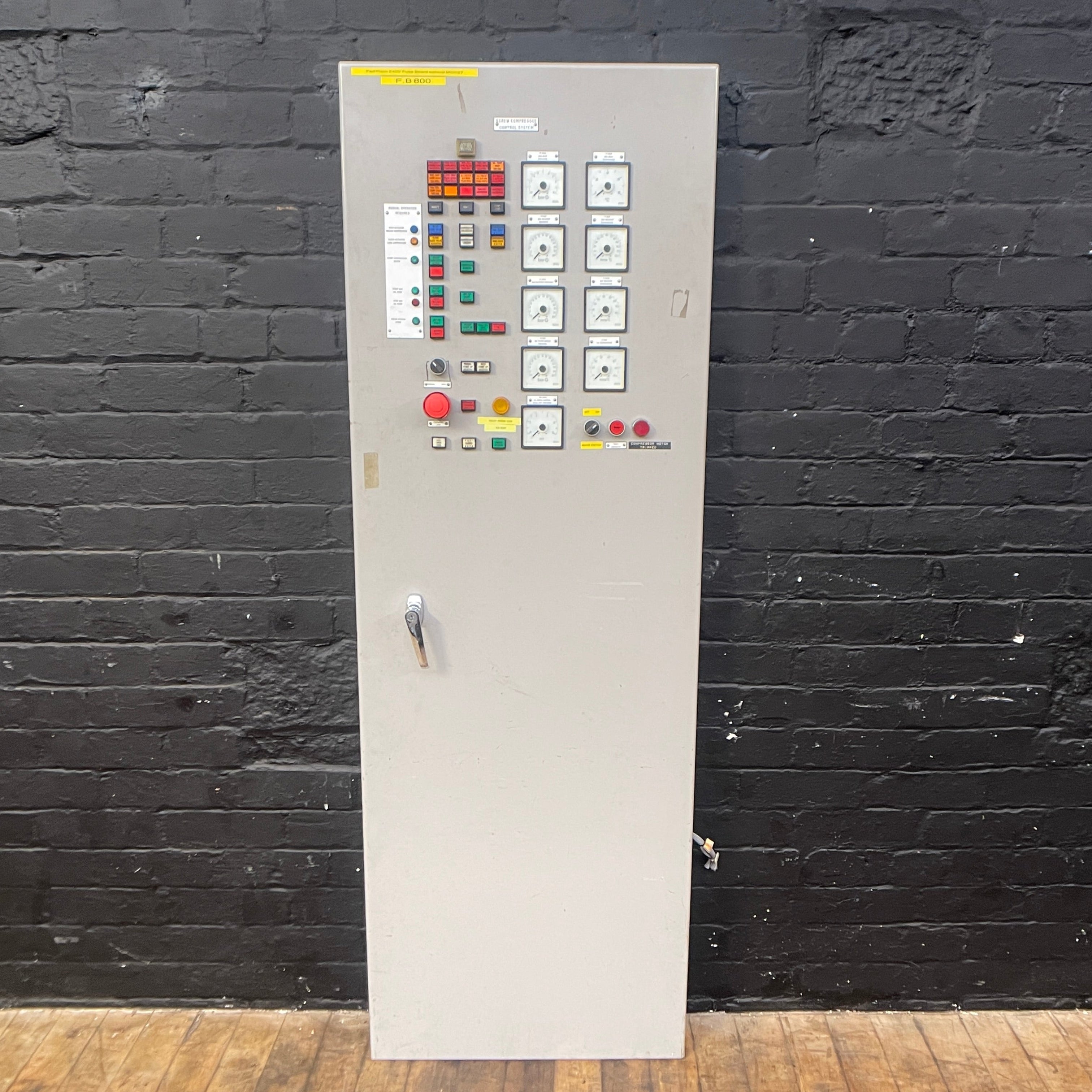 industrial powerhouse props prop rental hire vintage movie film set dec switchgear panel electrical buttons control 51