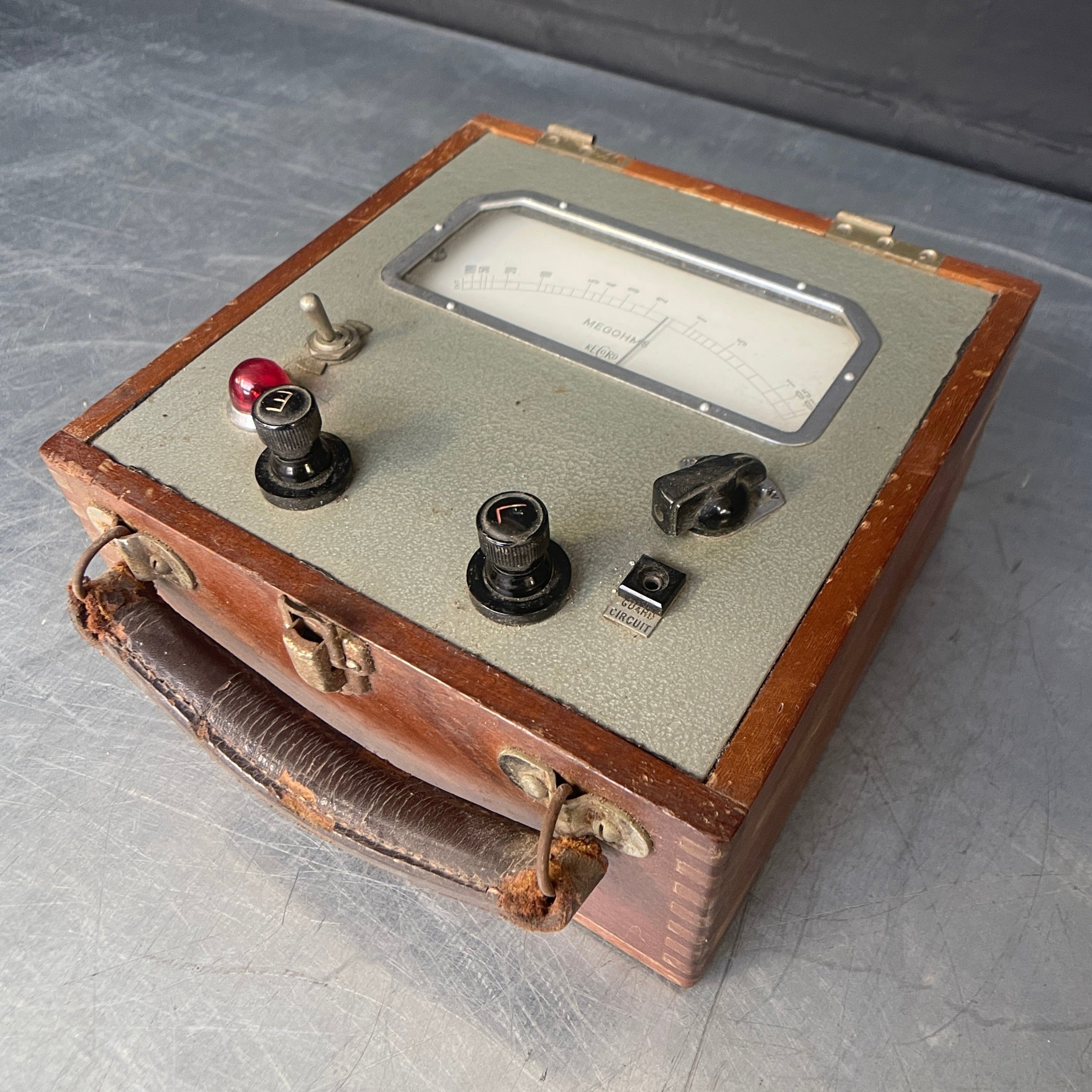 megohms tester electrical scientific Industrial powerhouse props prop rental hire vintage movie film set dec 1