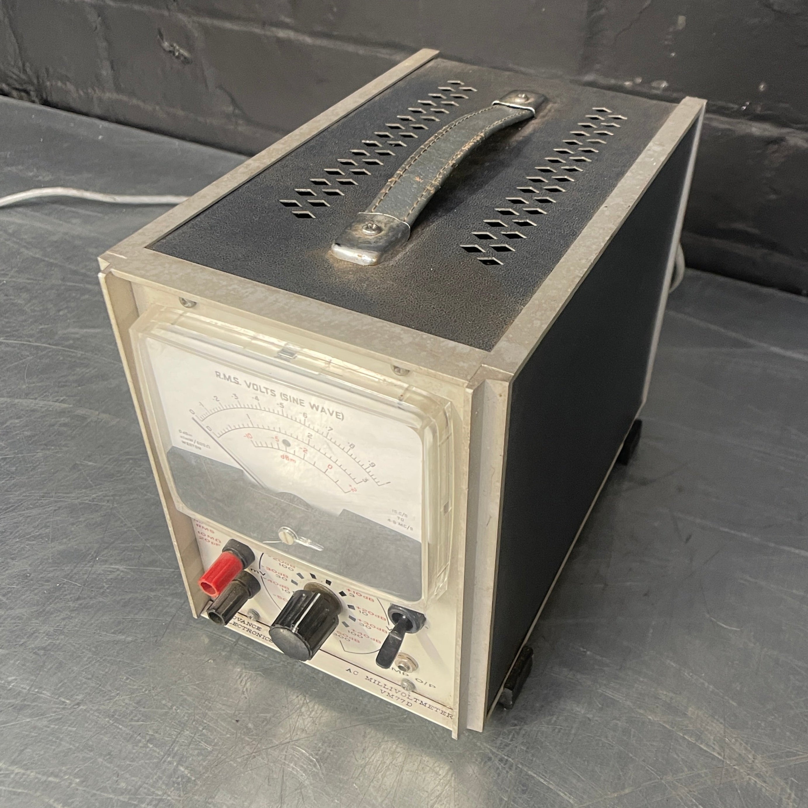 millivolt millivoltmeter meter tester electrical Industrial powerhouse props prop rental hire vintage movie film set dec 1