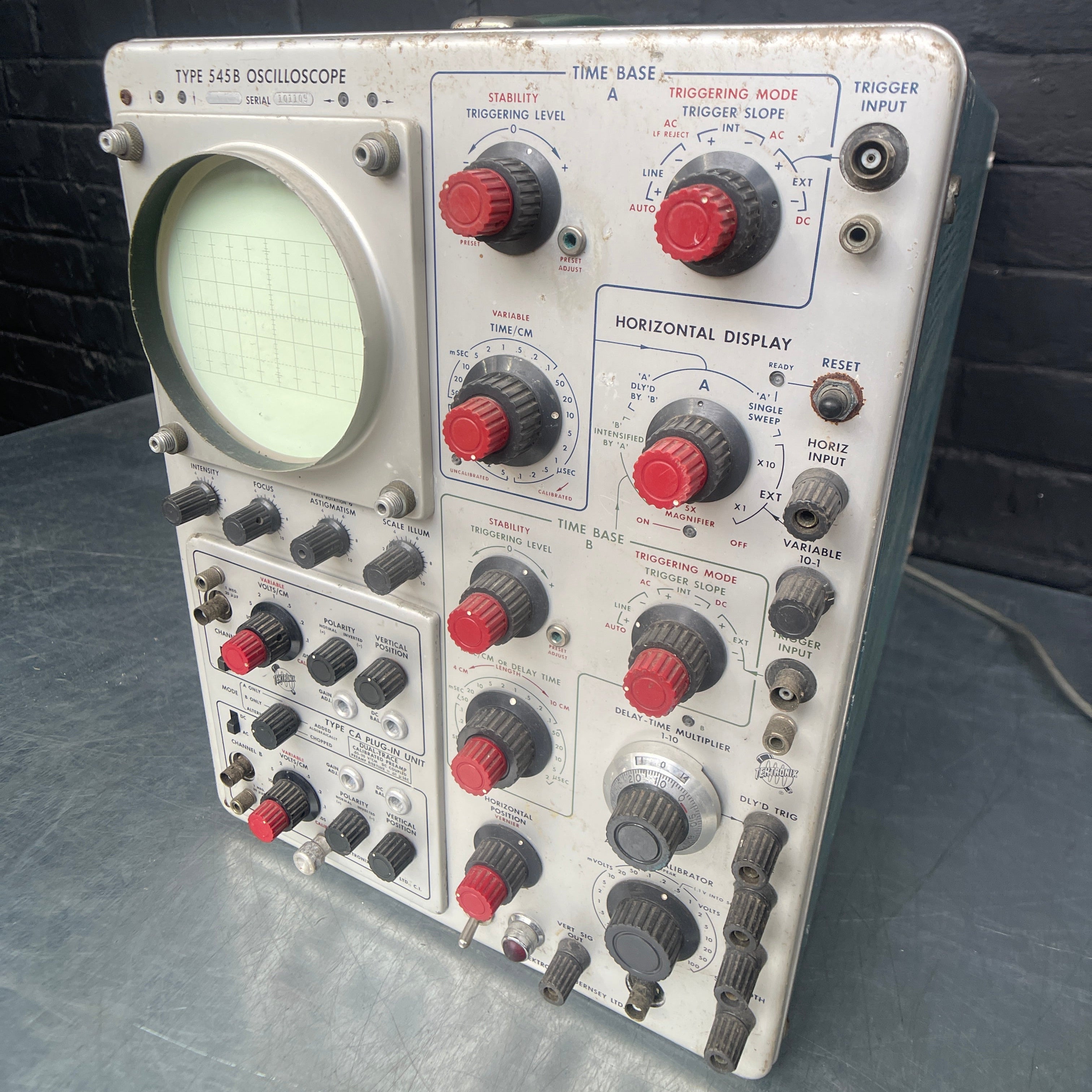 oscilloscope unit electrical Industrial powerhouse props prop rental hire vintage movie film set dec 51