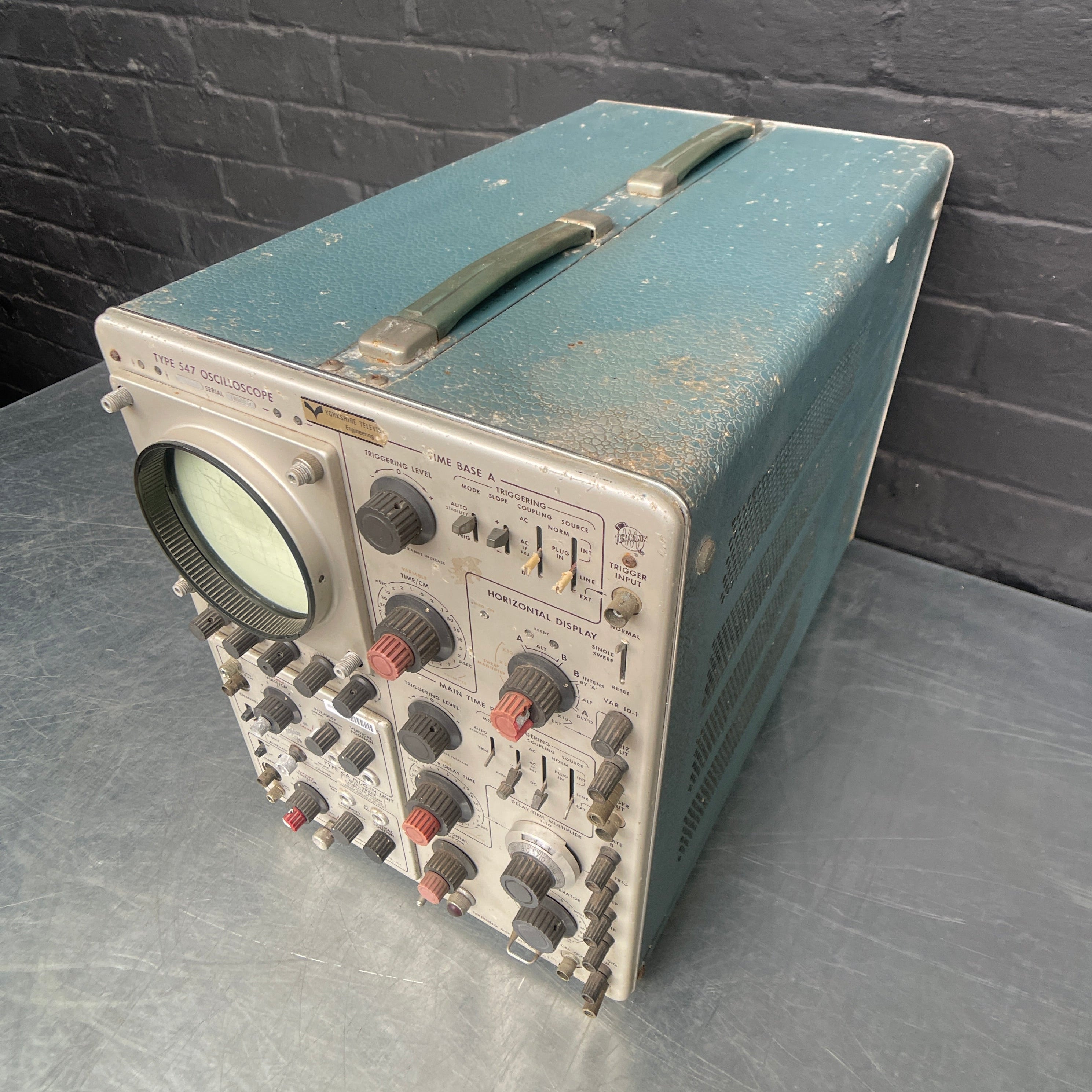 oscilloscope unit electrical Industrial powerhouse props prop rental hire vintage movie film set dec 54