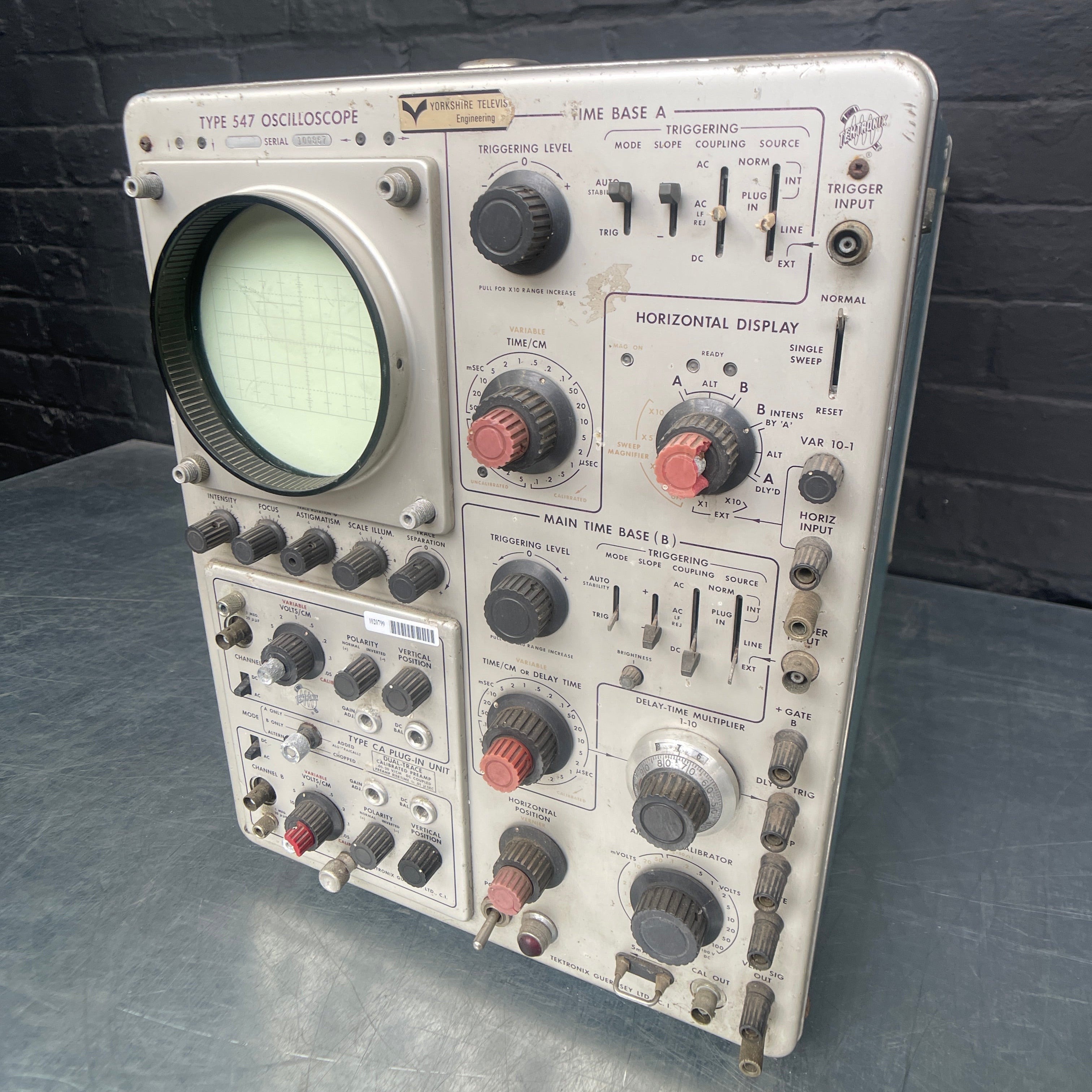 oscilloscope unit electrical Industrial powerhouse props prop rental hire vintage movie film set dec 55