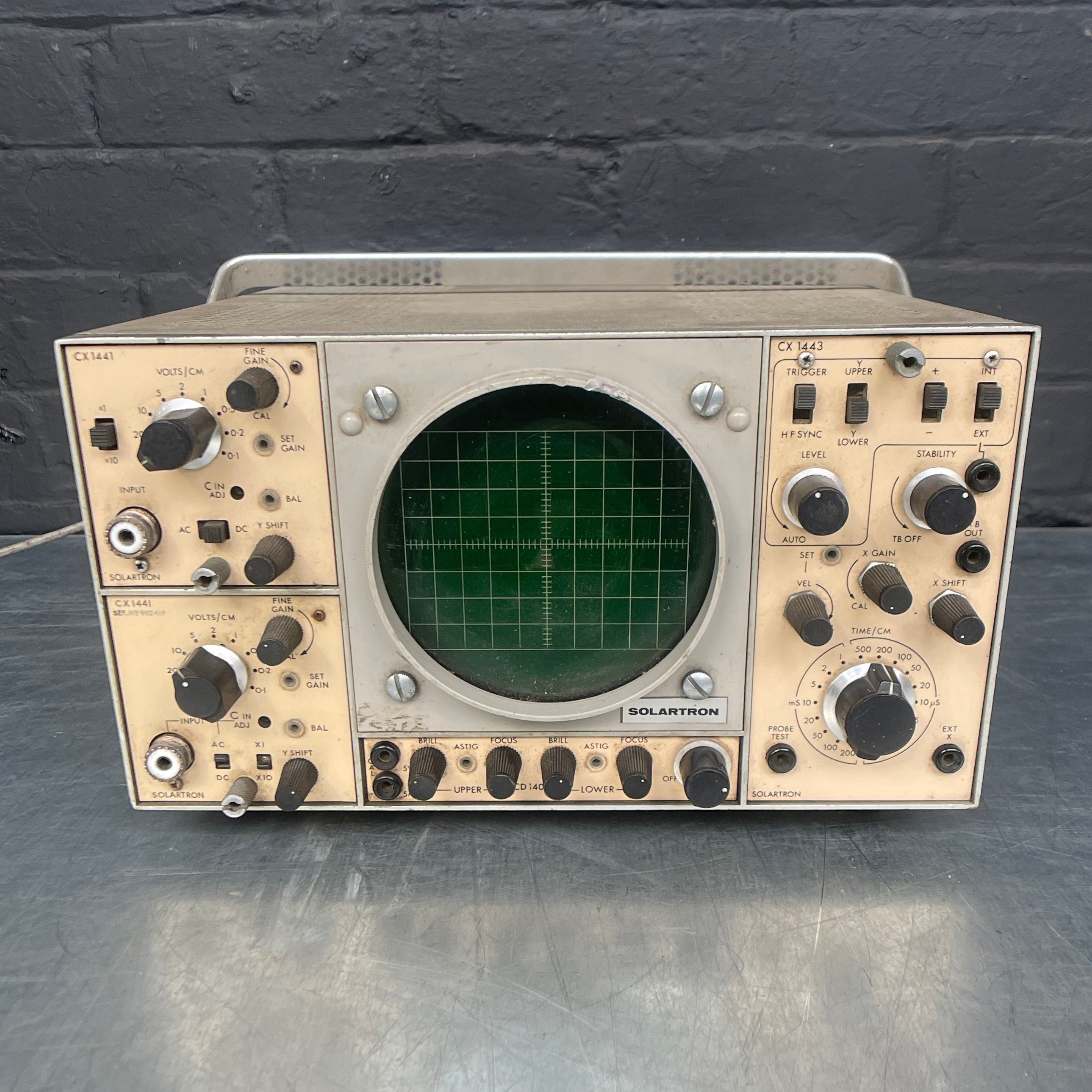 oscilloscope unit electrical Industrial powerhouse props prop rental hire vintage movie film set dec 76