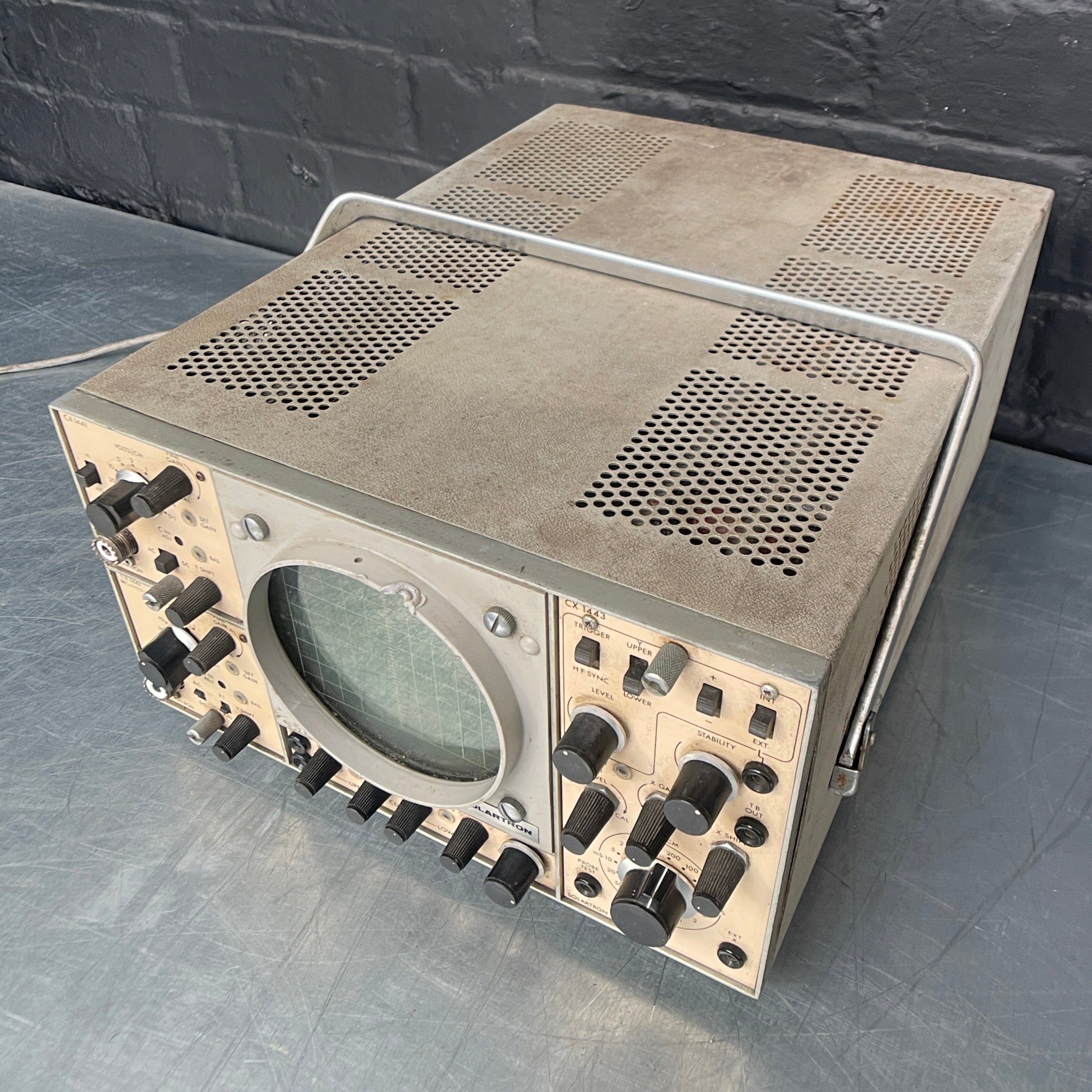 oscilloscope unit electrical Industrial powerhouse props prop rental hire vintage movie film set dec 77