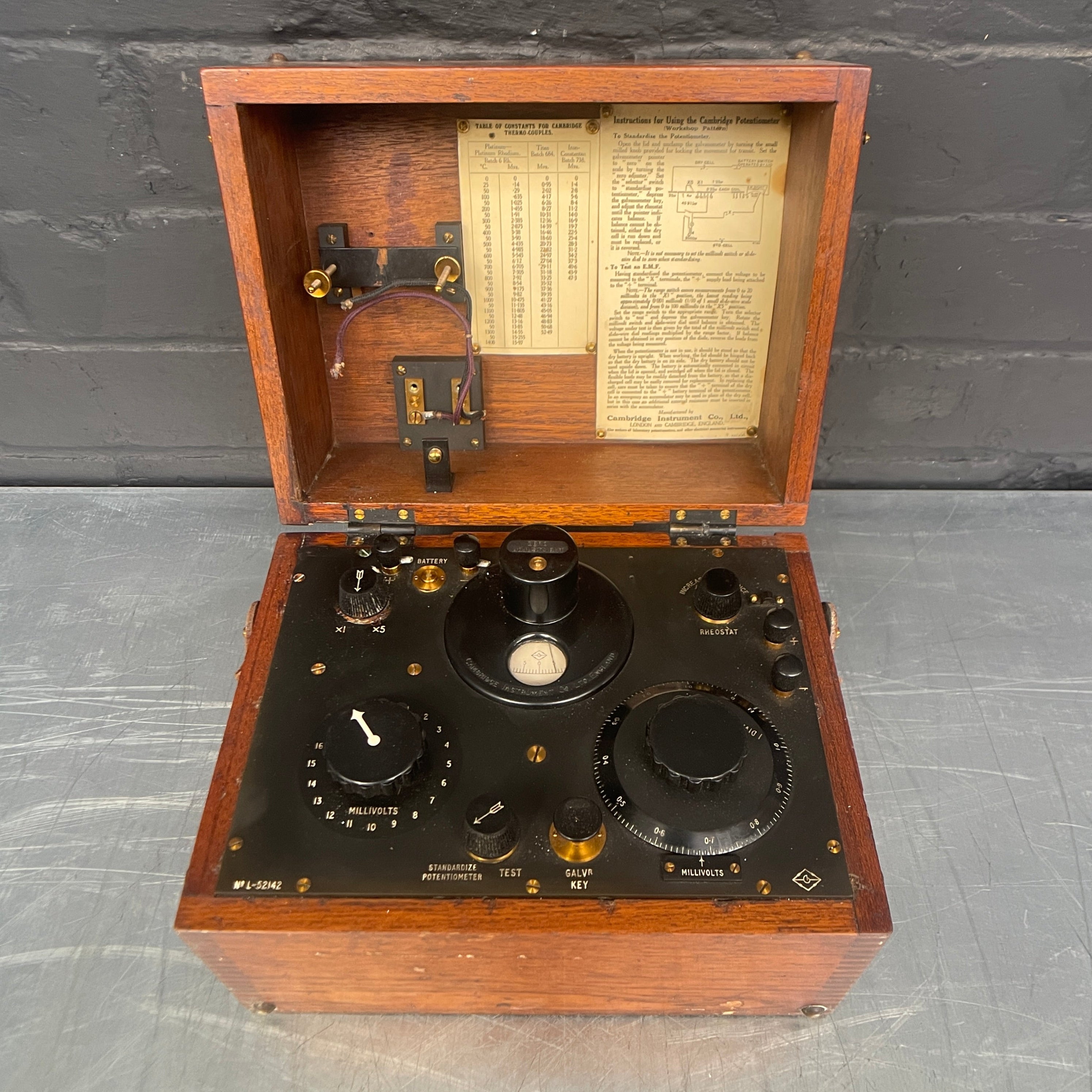 potentiometer electrical scientific Industrial powerhouse props prop rental hire vintage movie film set dec