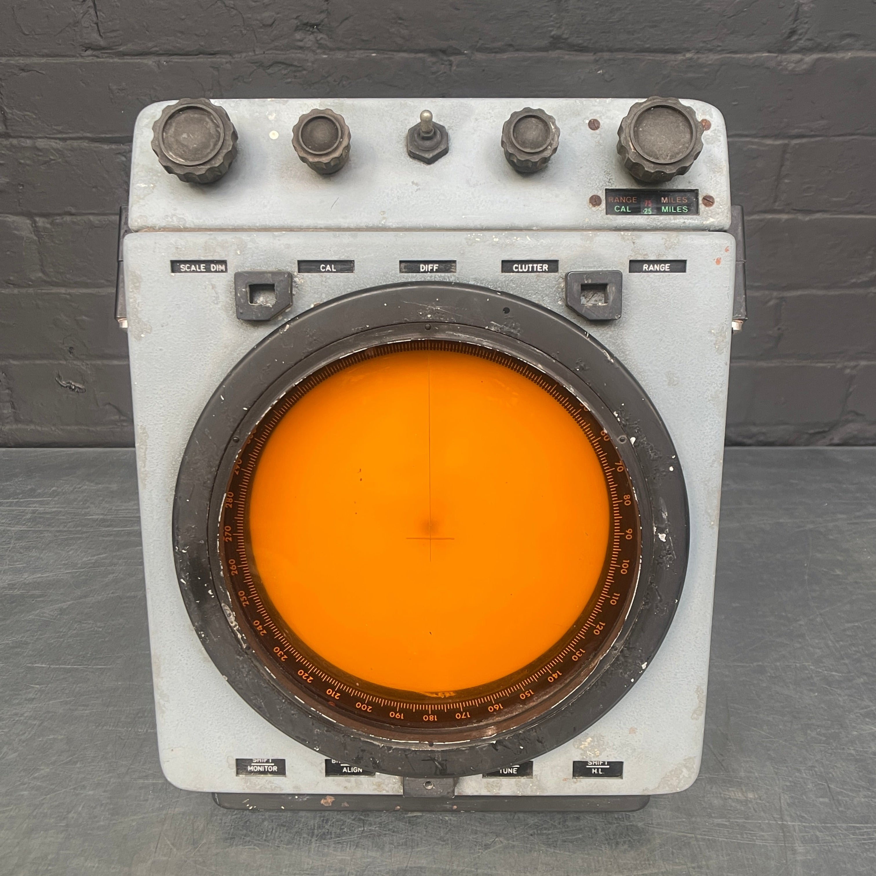 radar display unit military marine Industrial powerhouse props prop rental hire vintage movie film set dec