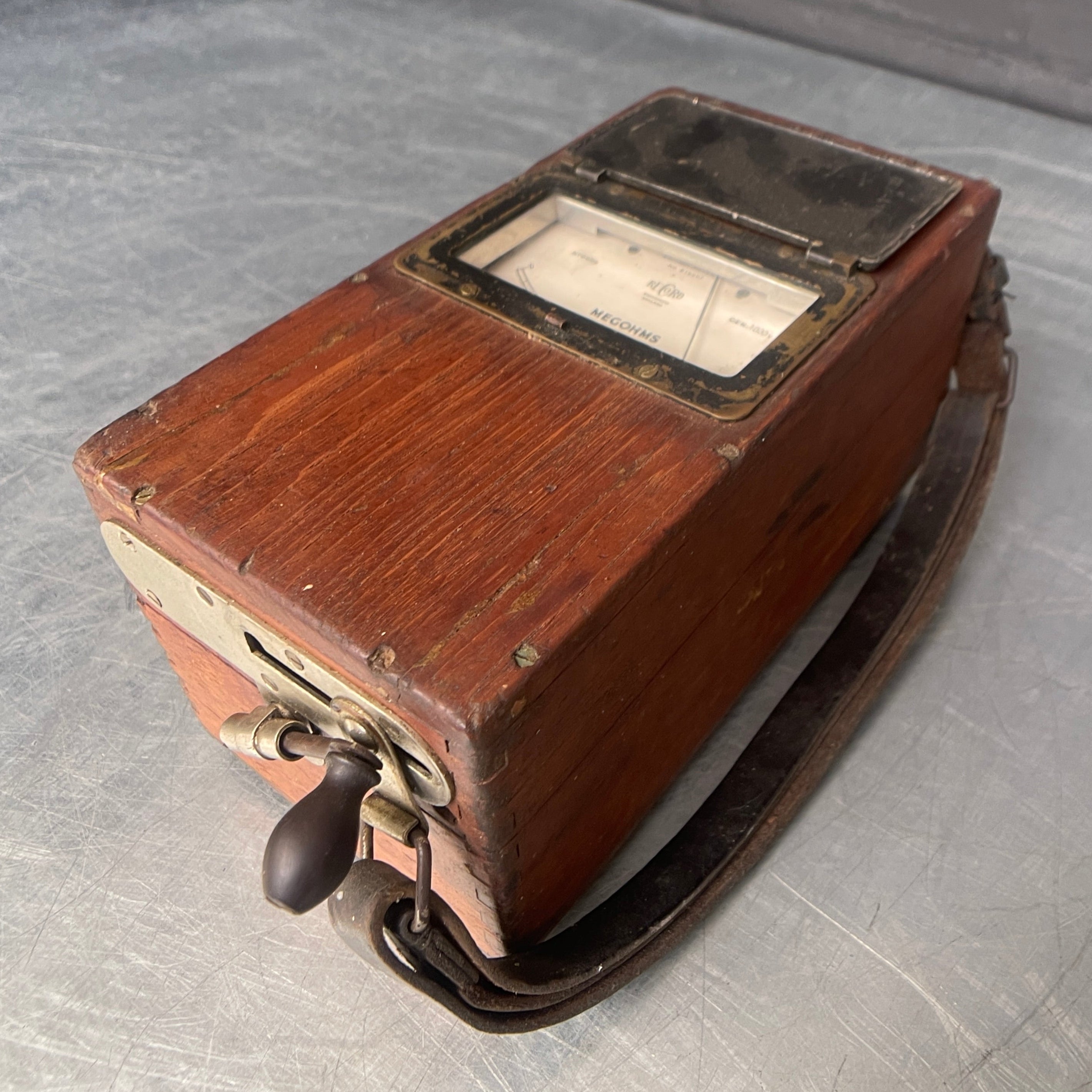 record megohms tester electrical scientific Industrial powerhouse props prop rental hire vintage movie film set dec 1