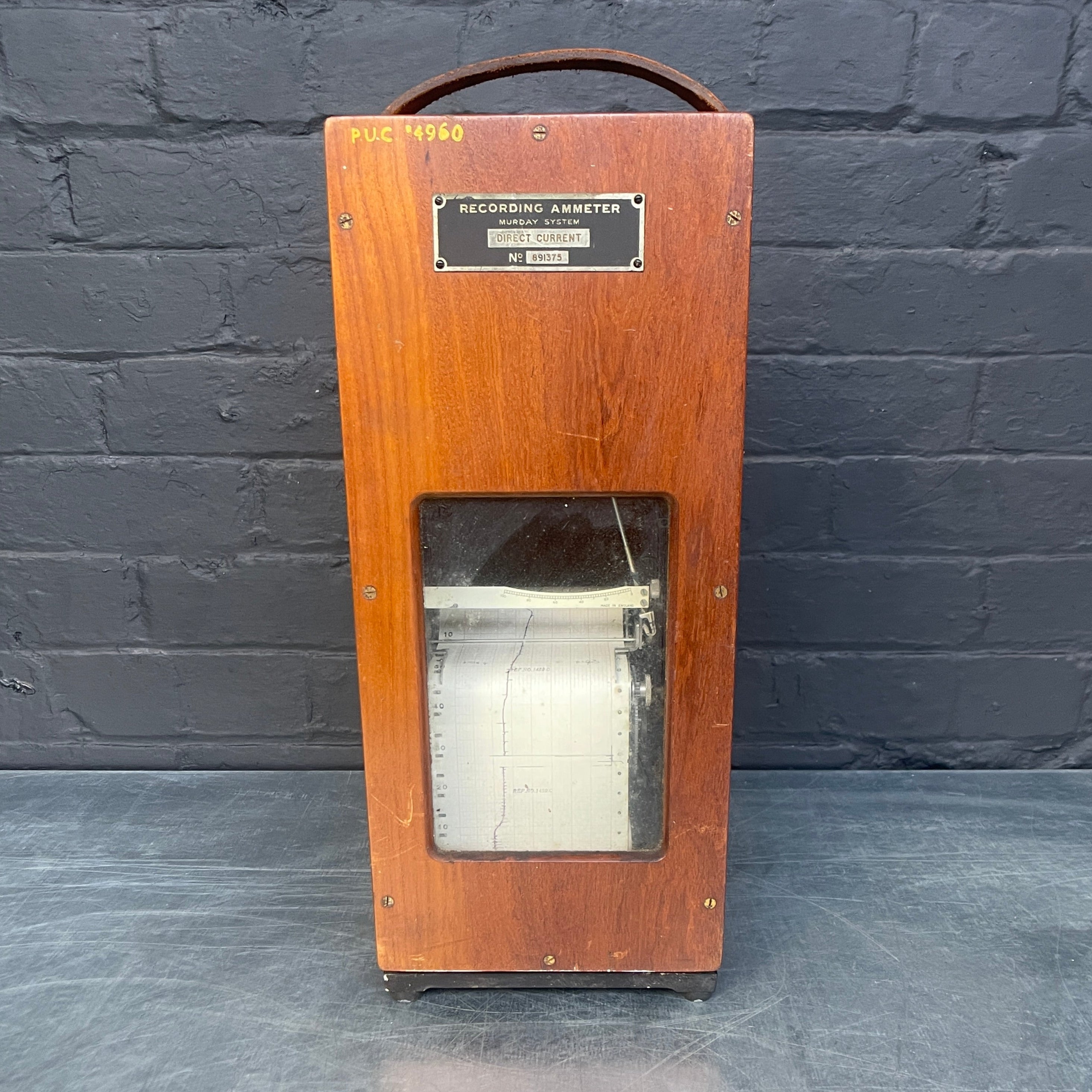 recording ammeter electrical scientific Industrial powerhouse props prop rental hire vintage movie film set dec