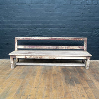 rustic bench seat seating Industrial powerhouse props prop rental hire vintage movie film set dec