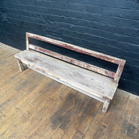 rustic bench seat seating Industrial powerhouse props prop rental hire vintage movie film set dec 1