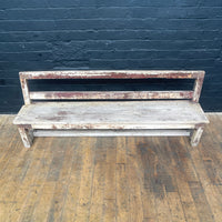 rustic bench seat seating Industrial powerhouse props prop rental hire vintage movie film set dec 2