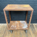 rusty engineers cart trolley industrial Industrial powerhouse props prop rental hire vintage movie film set dec 1
