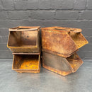 rusty engineers steel tubs tins tote bins Industrial powerhouse props prop rental hire vintage movie film set dec
