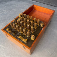 scientific electrical resistance box Industrial powerhouse props prop rental hire vintage movie film set dec 2