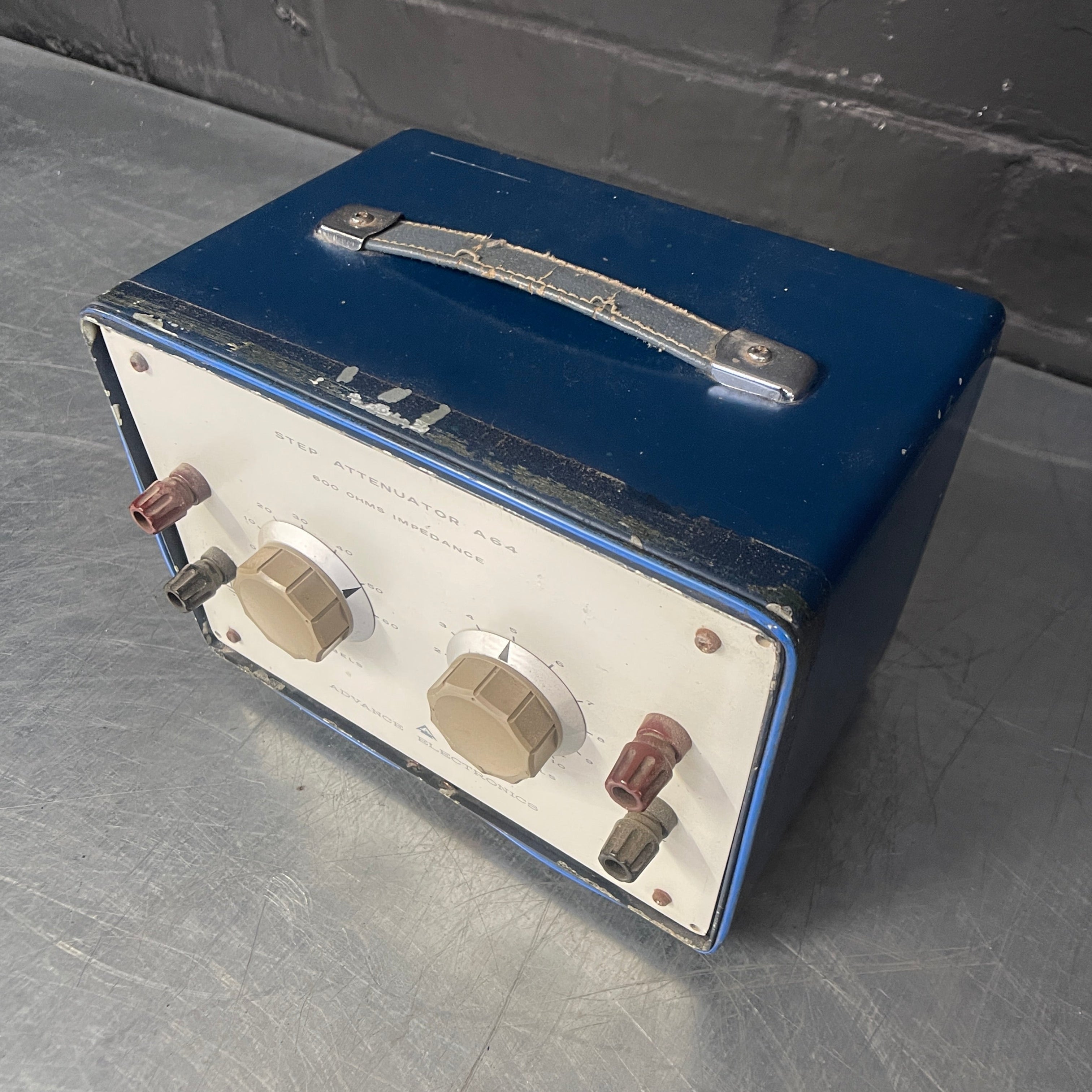 step authenticator electrical scientific tester Industrial powerhouse props prop rental hire vintage movie film set dec 1