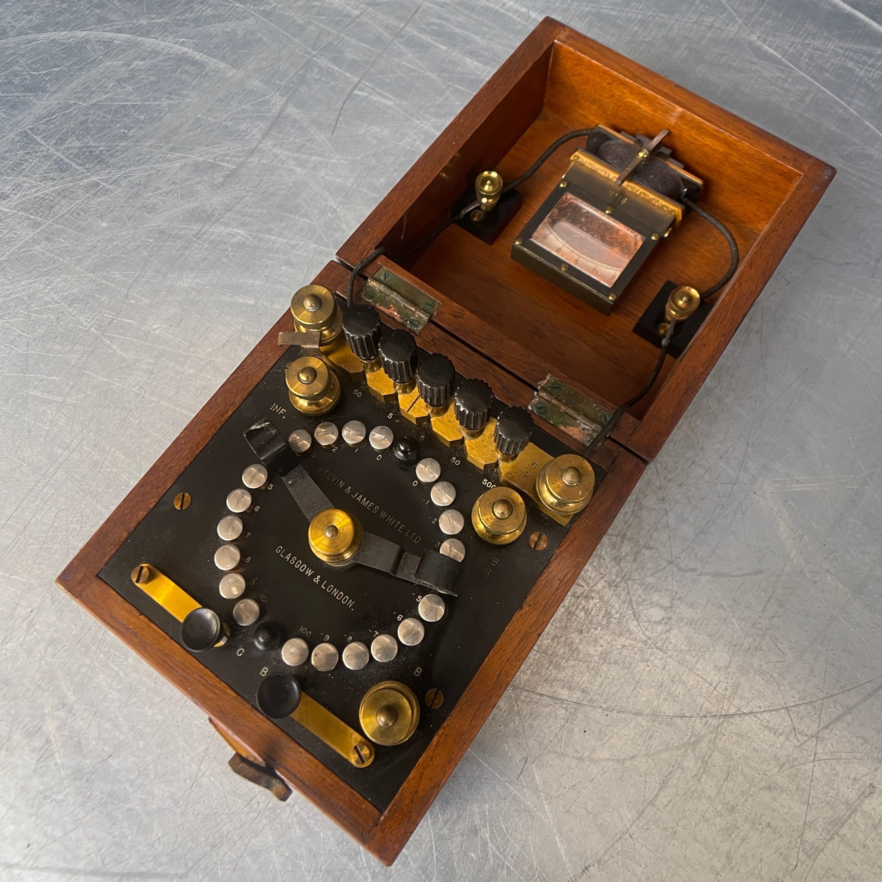 telegraph testing set electrical scientific Industrial powerhouse props prop rental hire vintage movie film set dec 2