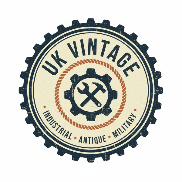 UK Vintage Logo - White Background Full Canvas