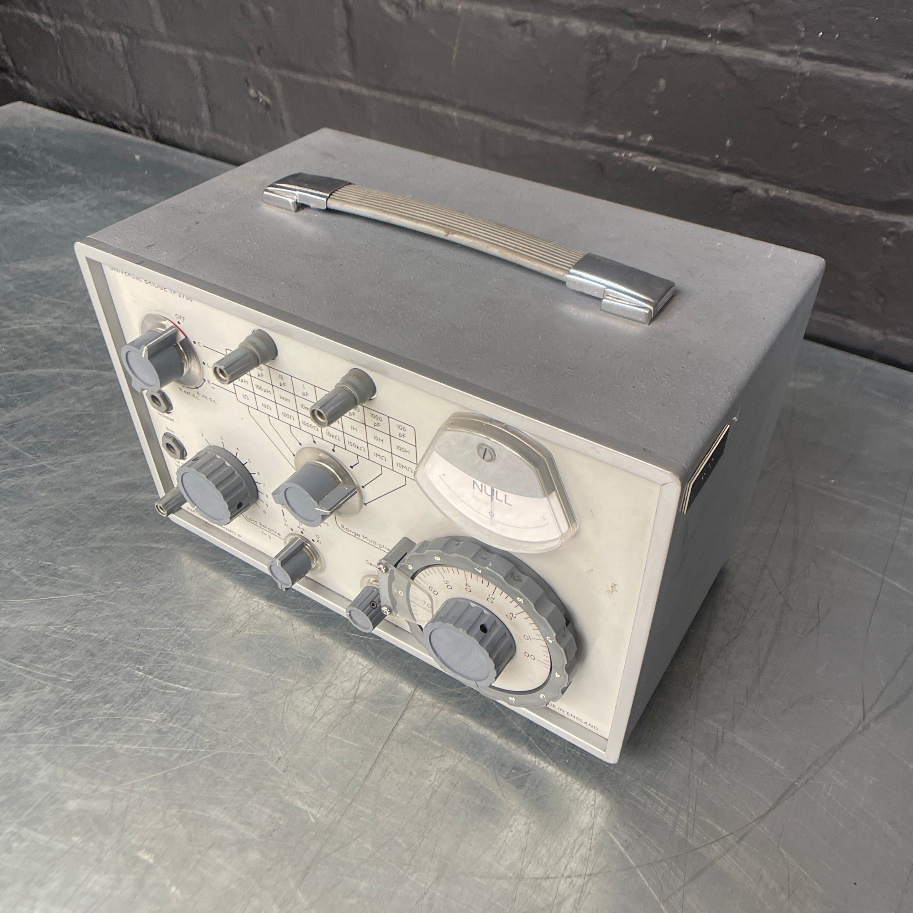 universal bridge tester test electrical Industrial powerhouse props prop rental hire vintage movie film set dec 1