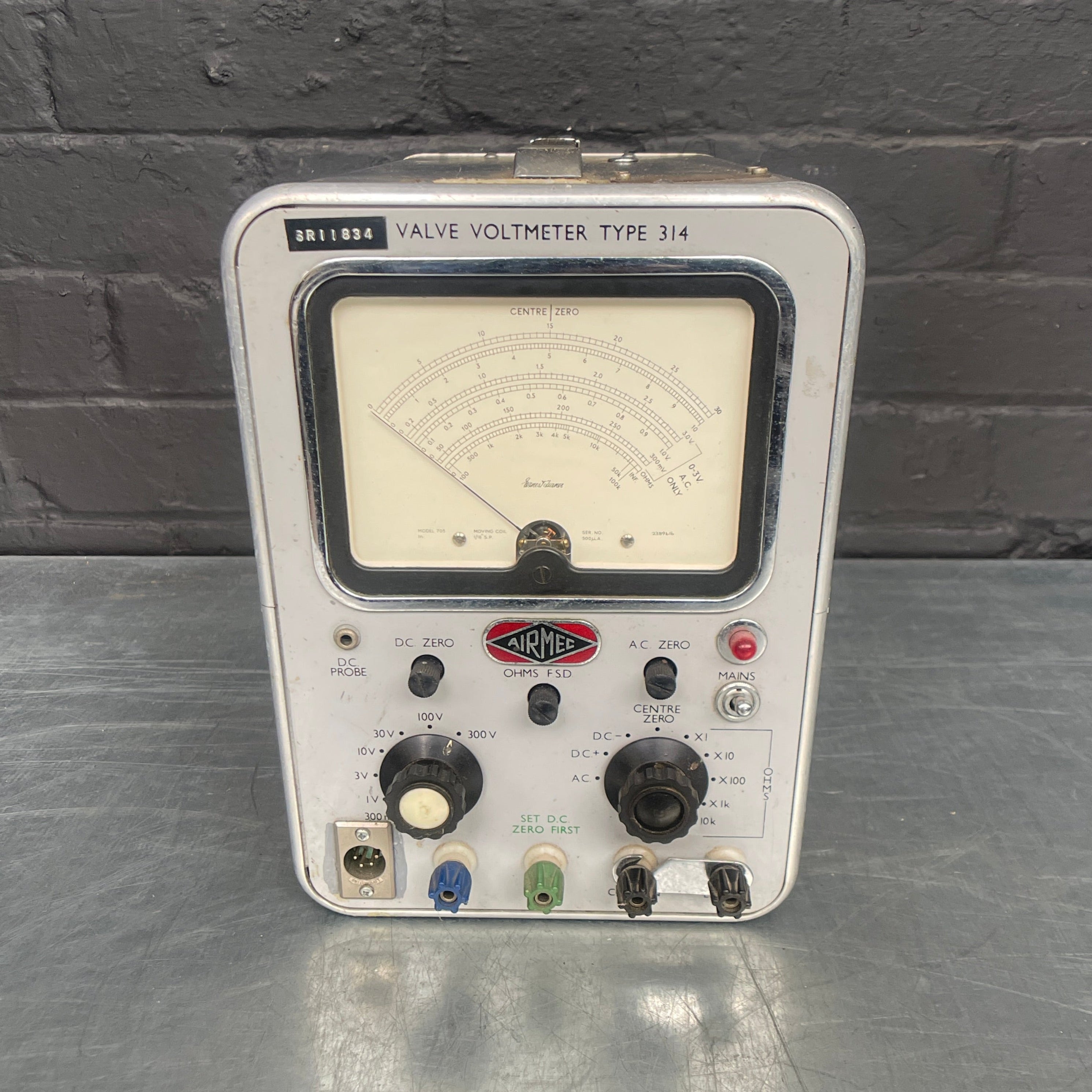 valve volt meter electrical scientific Industrial powerhouse props prop rental hire vintage movie film set dec