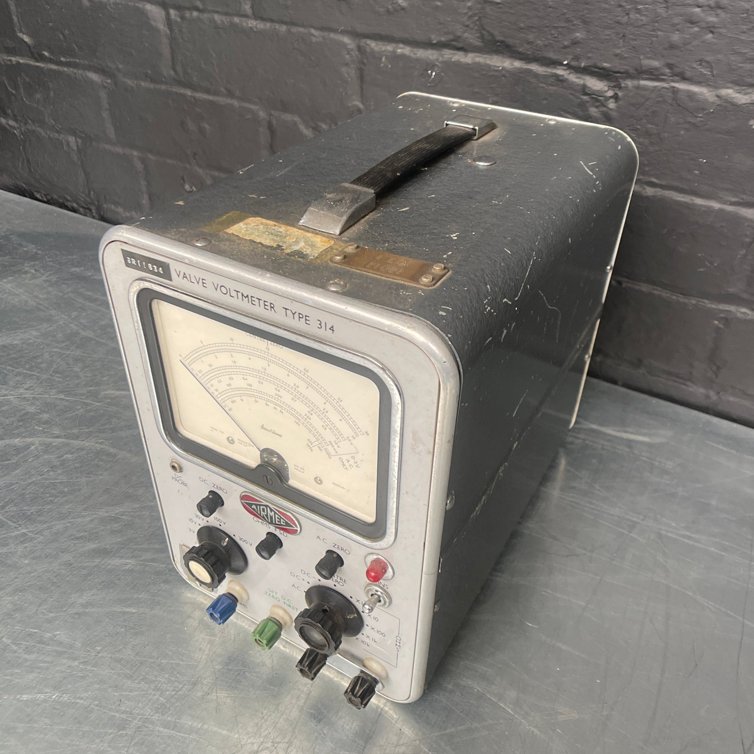 valve volt meter electrical scientific Industrial powerhouse props prop rental hire vintage movie film set dec 1