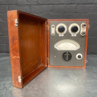 volt tester electrical scientific Industrial powerhouse props prop rental hire vintage movie film set dec kit